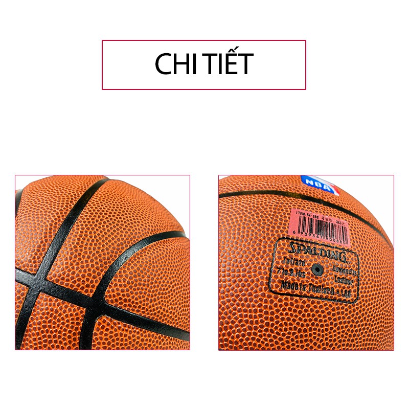 Bóng rổ Spalding Offical Game Ball - Indoor / Outdoor, da PU cao cấp, chống méo, chống dò hơi | Choibongro.vn