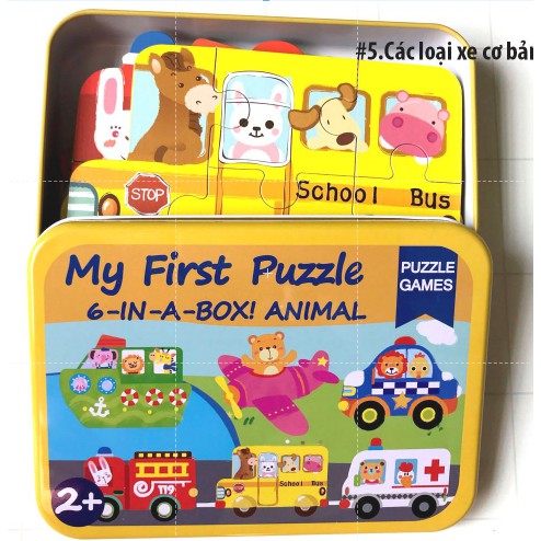 Tranh ghép hình PUZZLE 5-8 miếng Cho be 2 tuổi Loại Cao Cấp Woodentoys