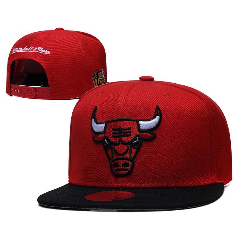 Mũ Lưỡi Trai Thêu Logo Đội Bóng Chicago Bulls Phong Cách Hip Hop Thời Trang Cho Nam Và Nữ