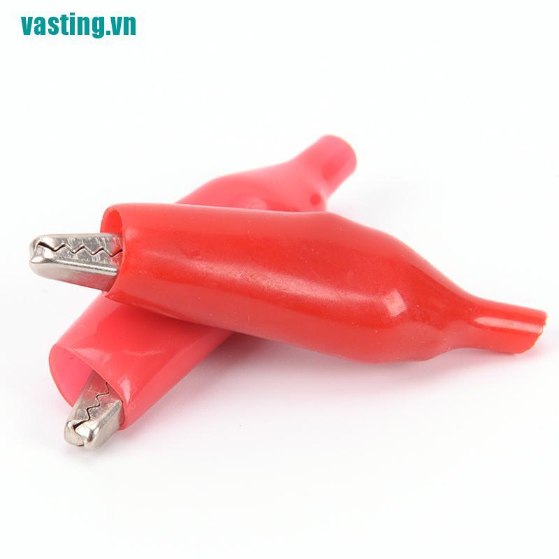 V☆Set 10 Kẹp Cá Sấu Thử Điện Cách Nhiệt Chuyên Dụng