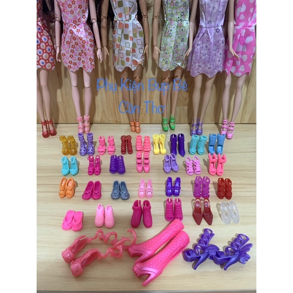 Set 15/20 đôi giày cho bup bê barbie, xinyi, kexin, licca…