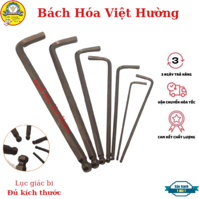 [BÁN LẺ] Lục giác đầu bị dài Kapusi cao cấp loại tốt được làm từ thép mạ crom vanadi độ cứng cao từ 3mm-19mm (sẵn hàng)