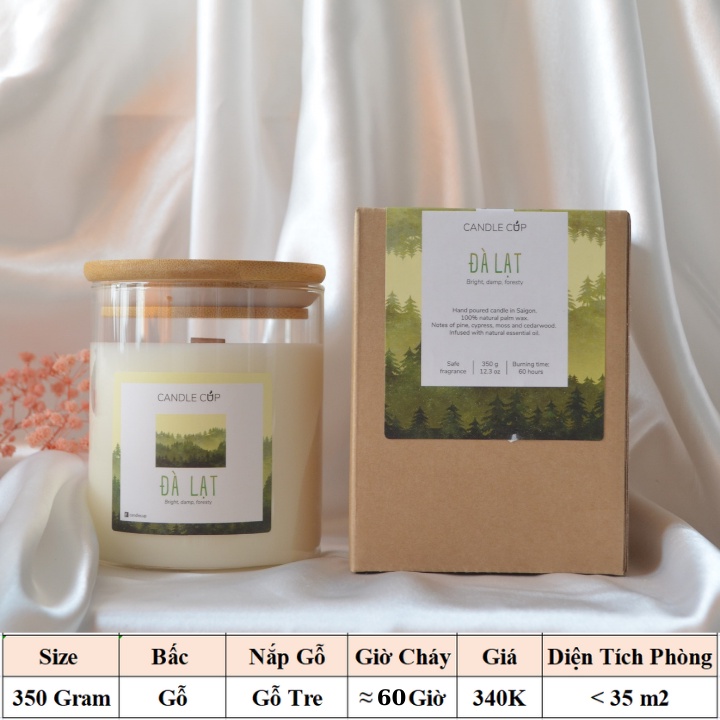 Nến Thơm AGAYA Candle Cup - Mùi ĐÀ LẠT