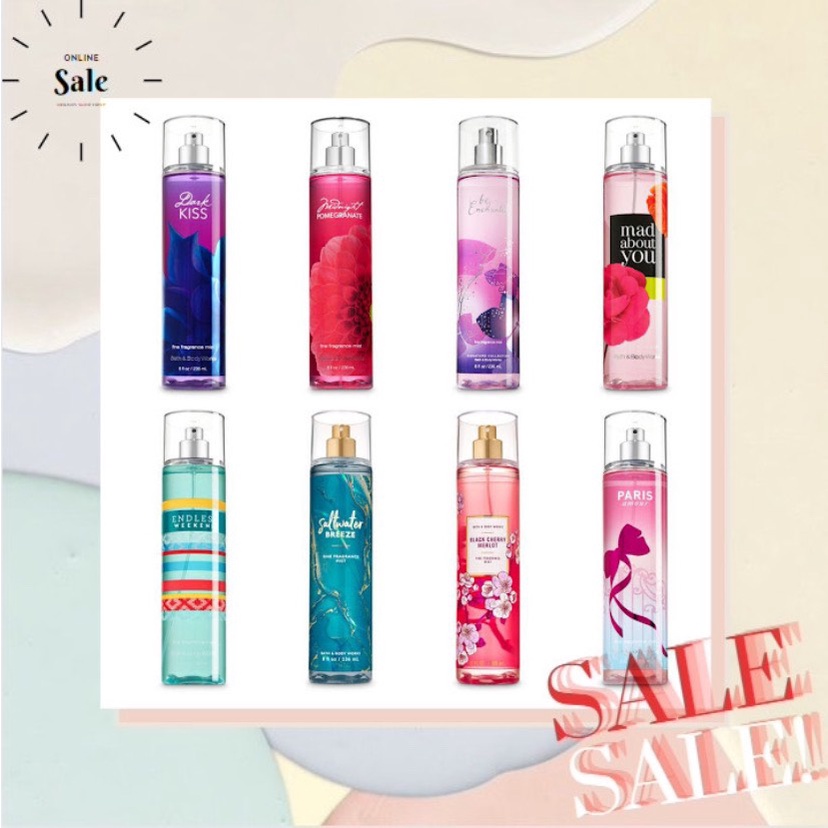 Mẫu thử Xịt Thơm Toàn Thân Bath And Body Works Body Mist (10ml) Ver.4 ★VVS★