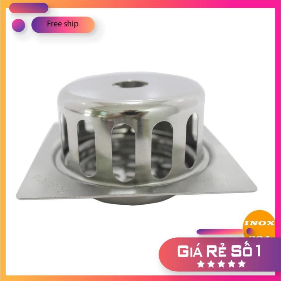 Phễu Thoát Sàn Có Cầu Chắn Rác Inox 304