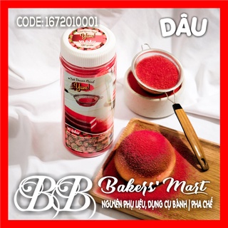 Bột rắc decor trang trí bánh bánh yum - vị dâu đỏ - hủ 300gr