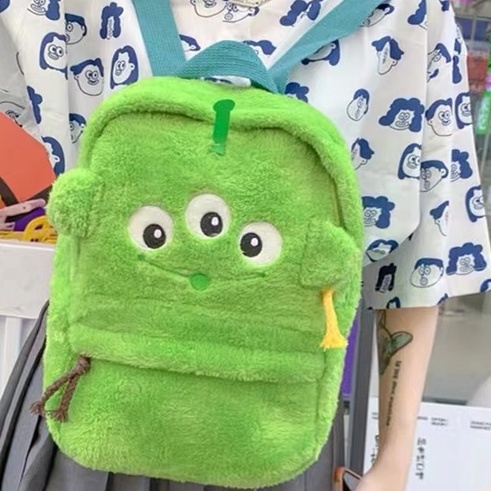 Dễ thương Sulli túi văn thư Vinnie gấu ba mắt, sóc chuột, ba lô nhồi bông phim hoạt hình hai vai túi