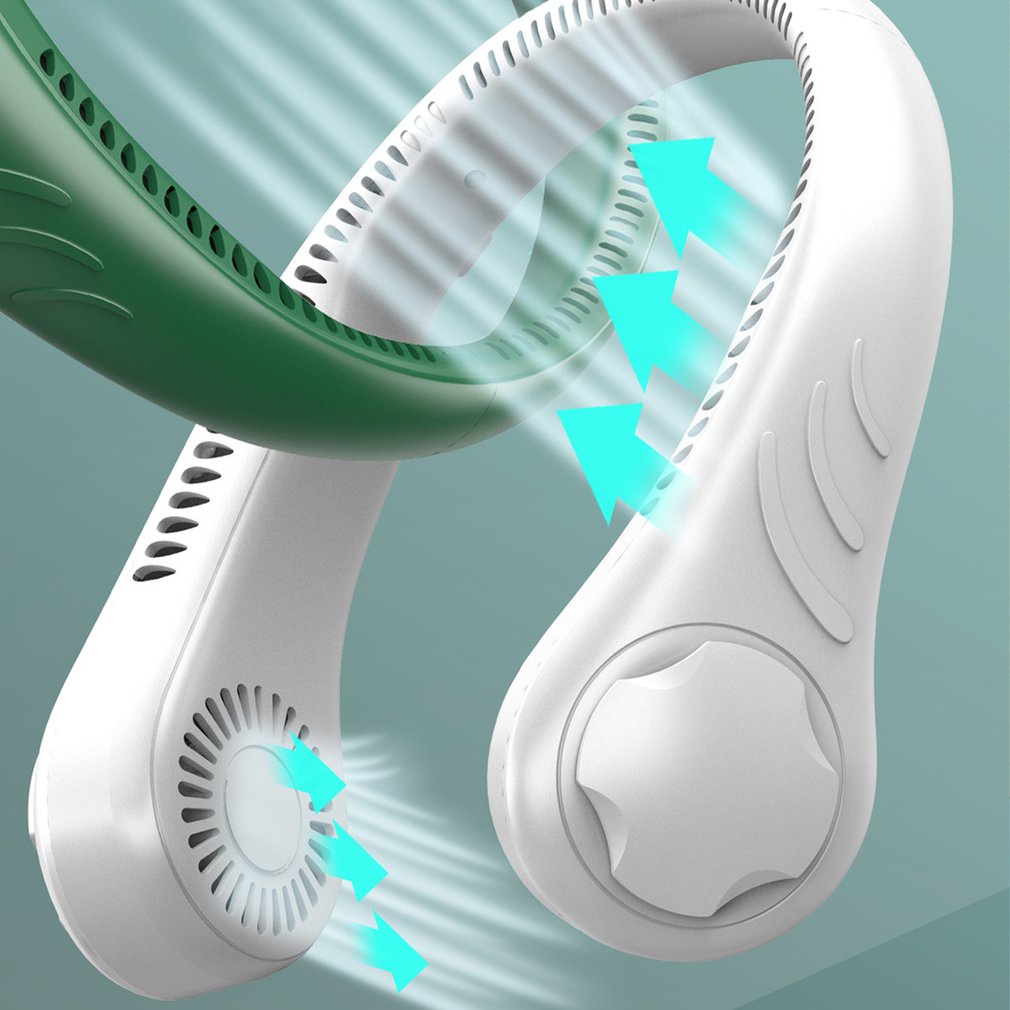 Quạt Đeo Cổ Không Cánh Thiết Kế Nhỏ Gọn Tiện Dụng