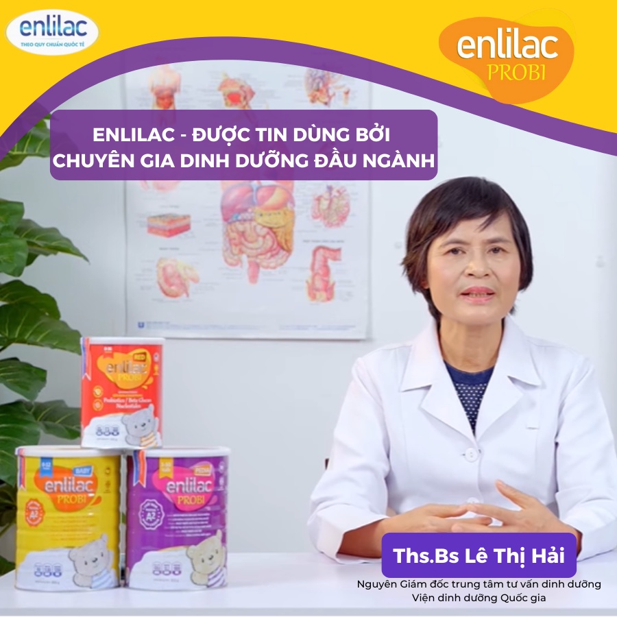 (Mua 2 tặng Yến Sào) Enlilac Probi Protein A2 Pedia hỗ trợ phát triển trí não và chiều cao cho bé 900gr