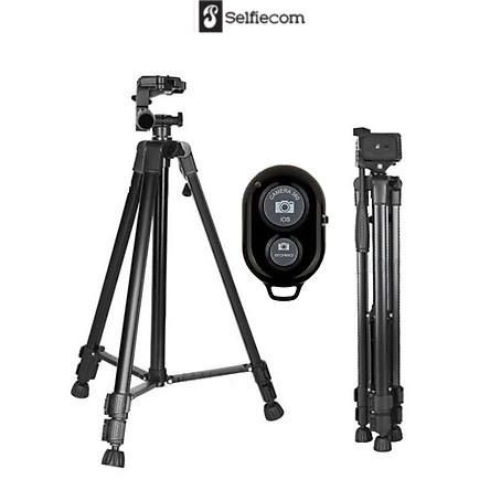 [Tripod] Chân đế điện thoại và máy ảnh Selfiecom 3366 có remote Bluetooth ( Giao màu ngẫu nhiên)