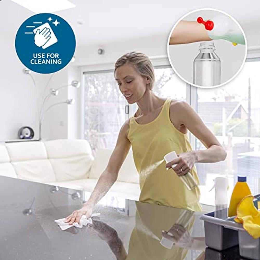 Bình Xịt Làm Sạch Tóc 2S 300ml Trong Suốt Hình Giọt Nước Siêu Âm Tiện Dụng