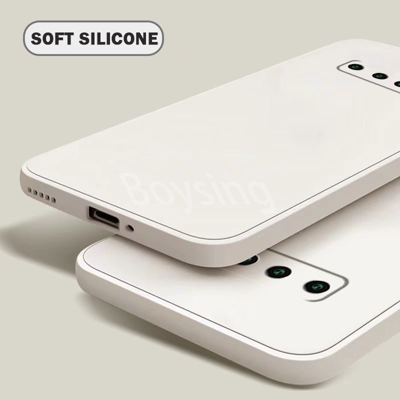 Ốp Điện Thoại Silicon Dẻo Vuông Cho Samsung Note 9 10 20 Plus