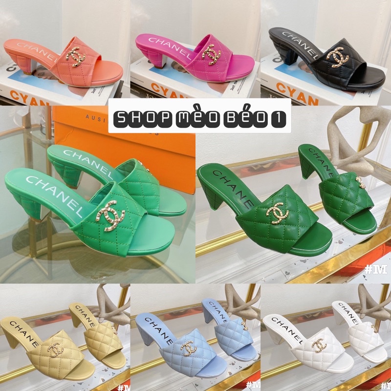 Guốc cn quai ngang trần chỉ gót trụ fullbox