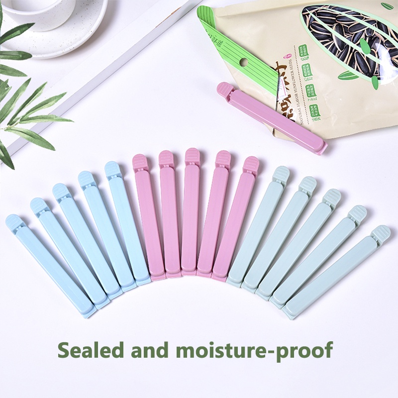 Set 5 kẹp đóng kín túi thực phẩm giữ tươi ngon chống ẩm mốc tiện lợi