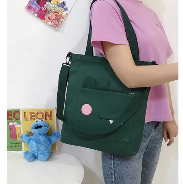 TOTE ĐEO 2 kiểu - Khủng Long TT02 đi học đi chơi