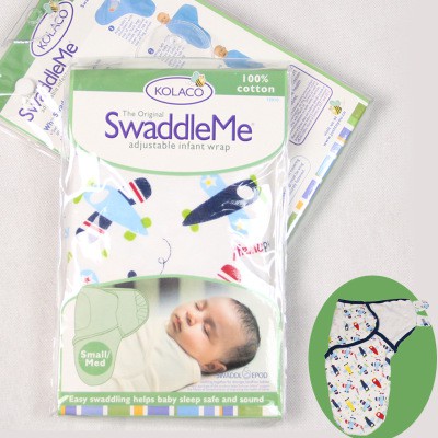 Khăn quấn bé sơ sinh hình kén mùa hè Swaddle Me, Ủ kén Cotton, chăn quấn bé