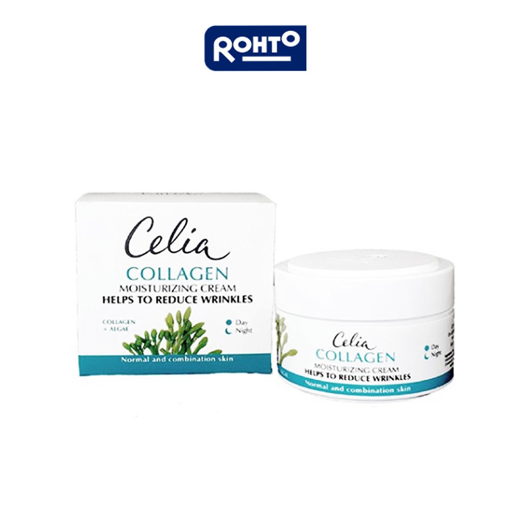 Kem dưỡng ẩm Celia Collagen Moisturizing Face Cream làm căng da chống nhăn ngăn ngừa lão hóa - 50ML Rohto