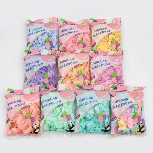 SET 100 Bóng bay màu PASTEL [Hàng mới về]