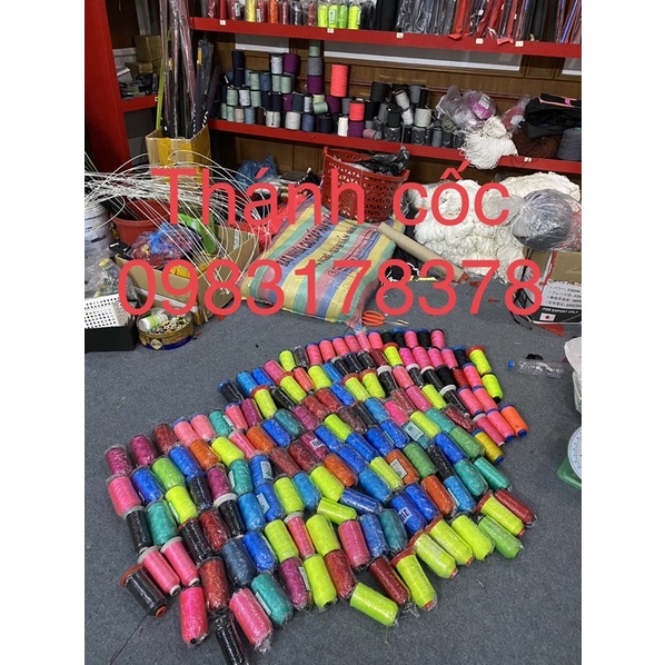 Chỉ quấn sáo nhiều màu