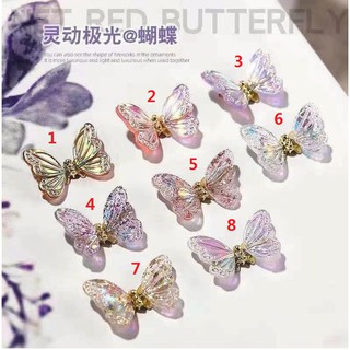 Phụ kiện bướm lò so gắn móng tay sang xịn nổi bật