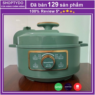 Nồi áp suất điện tử Nine Shield đa năng nội địa Trung 2021, Nồi nấu cơm, nồi nướng lẩu, nồi hầm, nồi chiên 4 chế độ