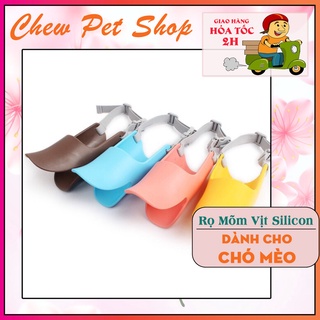 Rọ mõm mỏ vịt silicon cho chó đi dạo - Phụ kiện phú cưng ChewPet Shop