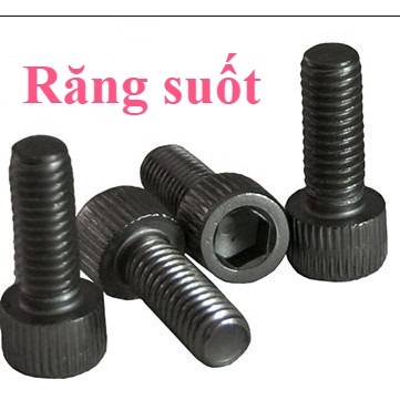 Bộ 10 Bù lon Thép Đen lục giác chìm đầu trụ (M5/6/8 x dài hơn 50mm)