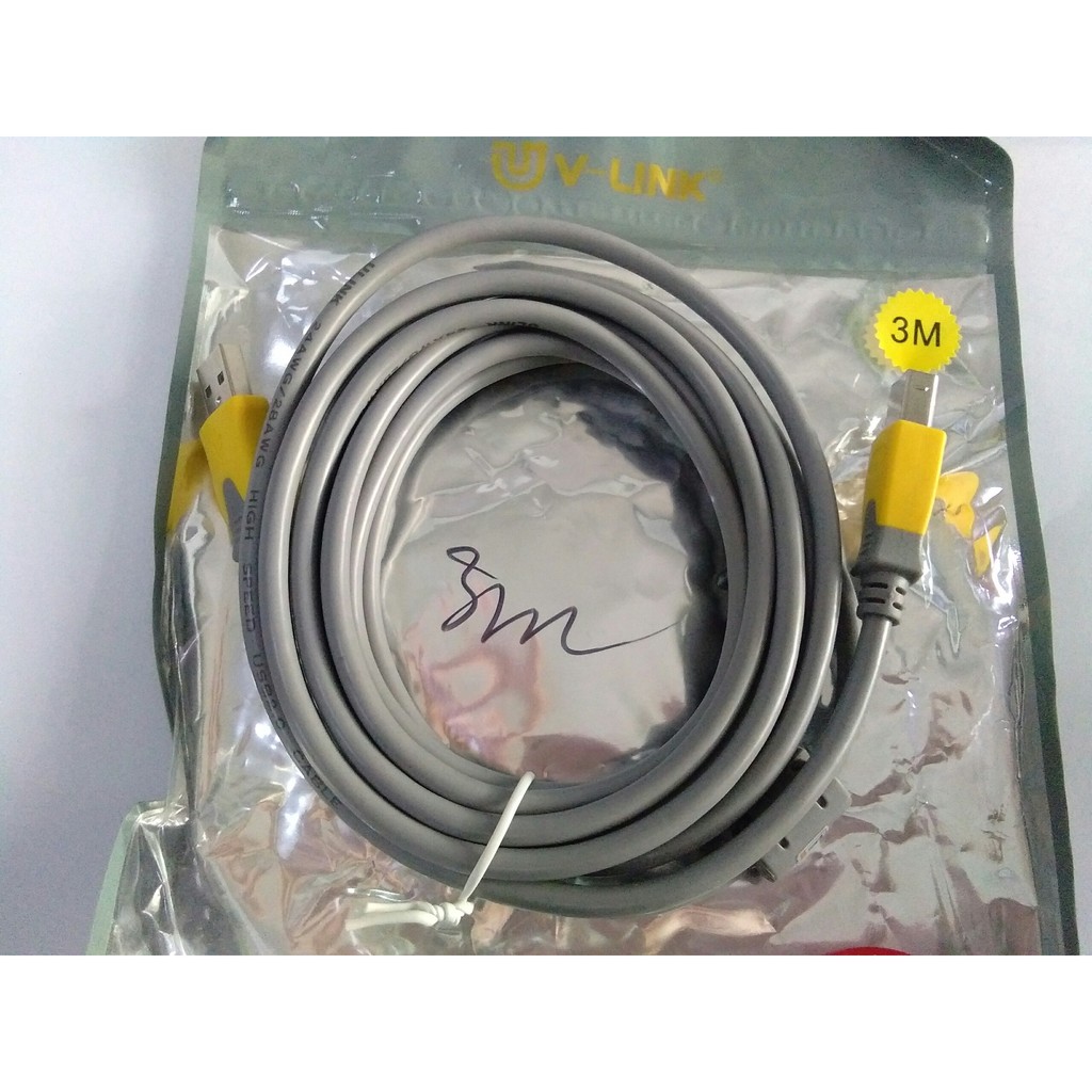 Dây cáp usb máy in kết nối máy in với máy tính 1.5m 3m 5m 10m XỊN - CHỐNG NHIỄU