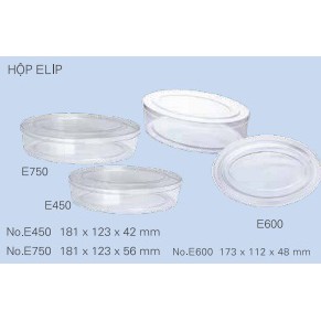 Hộp nhựa mica elip