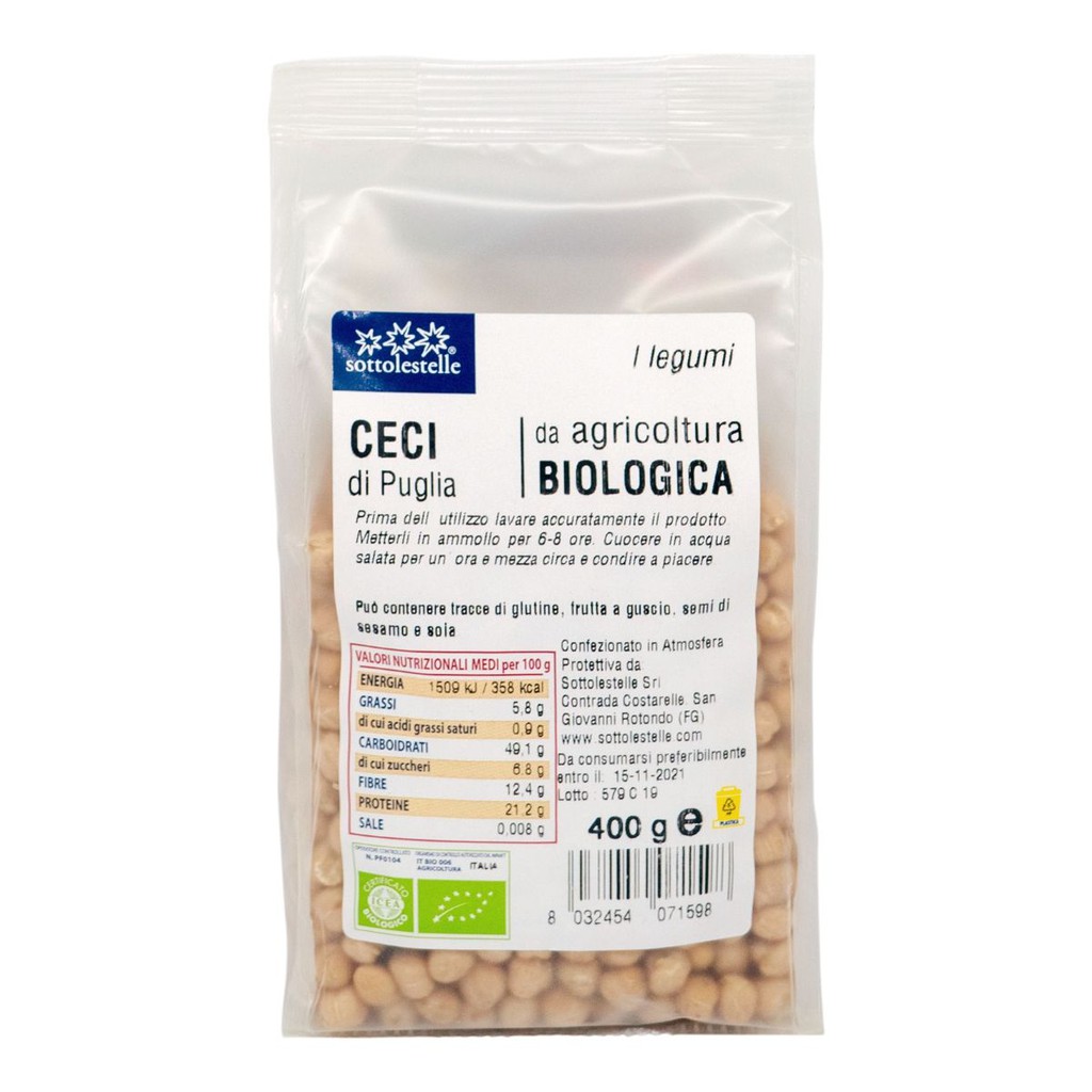 [Mã GROSALE2703 giảm 8% đơn 250K] Đậu gà hữu cơ cao cấp Markal/Sotto - Organic Chickpeas 500g