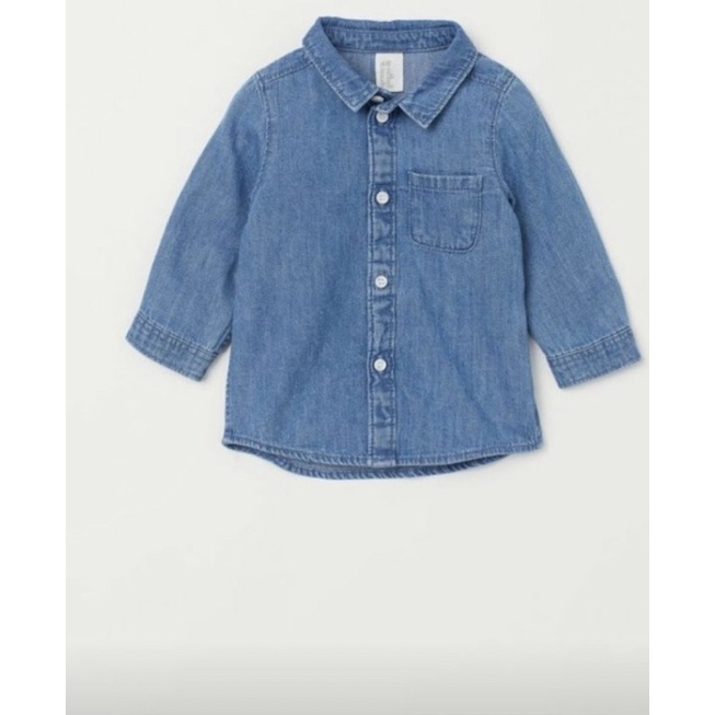 Áo sơ mi bò Hm auth cho bé