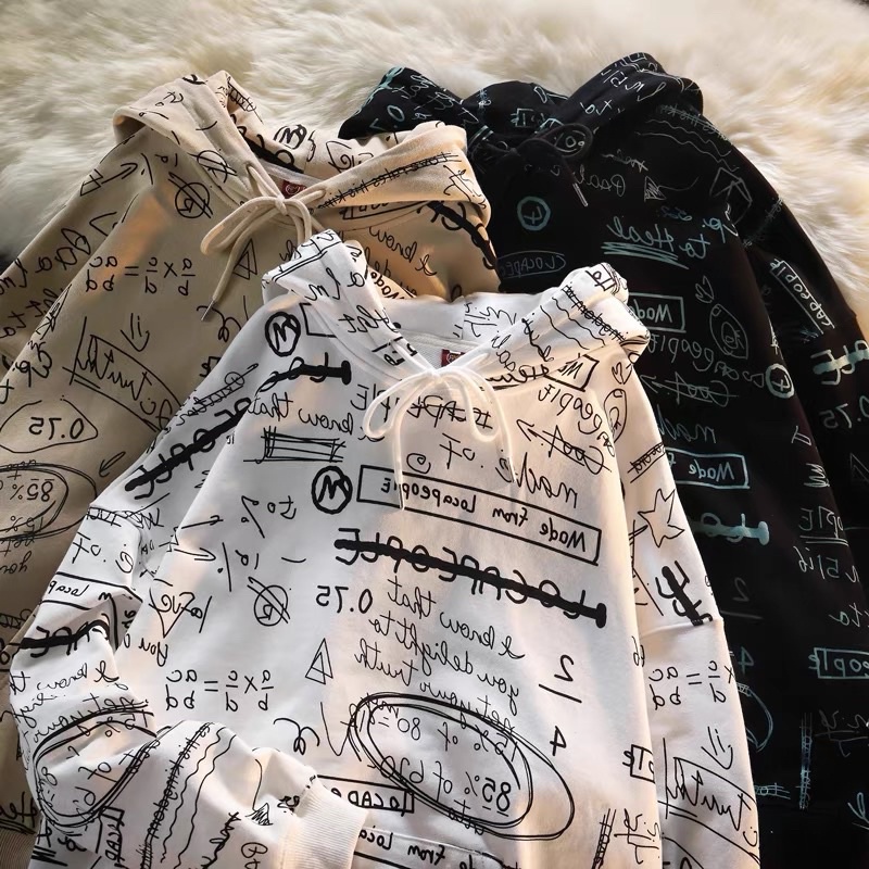 Áo hoodie vải mỏng hàn quốc vintage phong cách ulzzang nỉ bông mềm mịn