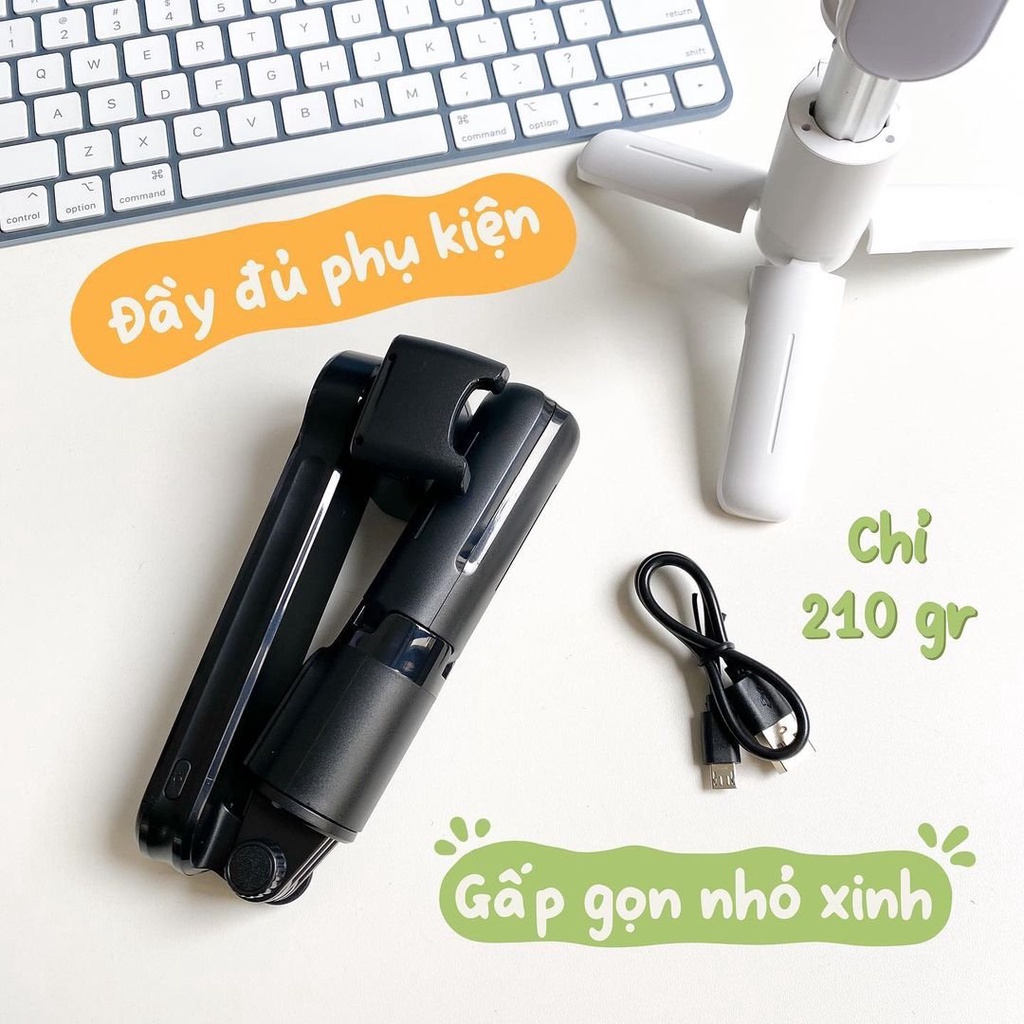 Gậy Chụp Ảnh Tự Sướng Bluetooth Chống Rung GIMBAL Quay Phim Chụp Ảnh Tự Sướng 3 Chân Đỡ