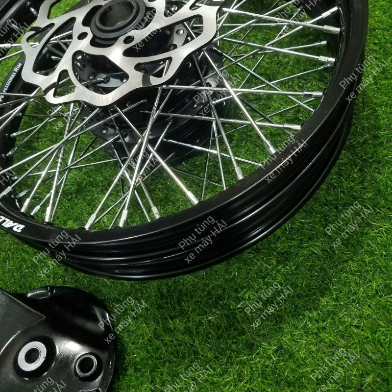 Bánh căm dành cho Sirius Jupiter đùm zin sơn đen niềng nhôm thái đen và bạc lắp như ZIN không cần chế HTH17 MSP 0089