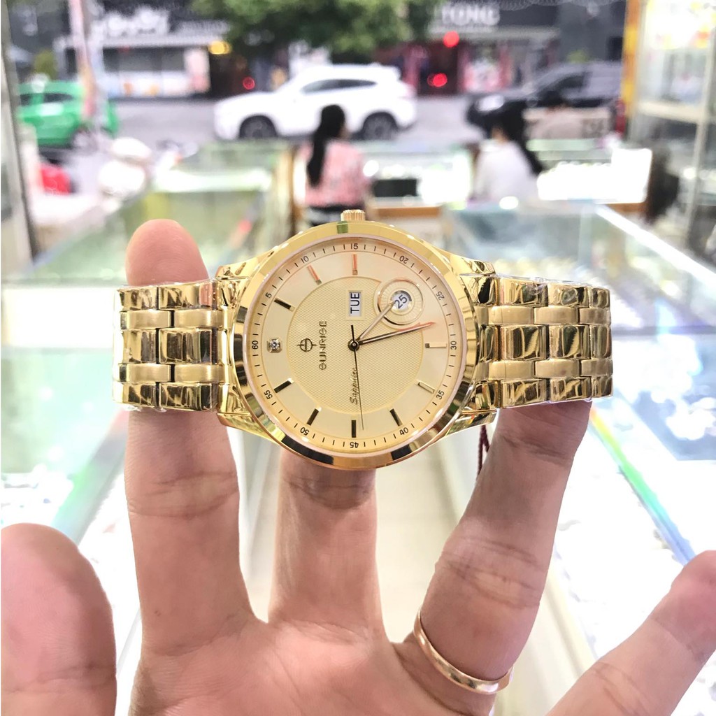Đồng hồ nam SUNRISE 782SWAV Full hộp, thẻ bảo hành chính hãng, Kính Sapphire chống xước và nước tốt