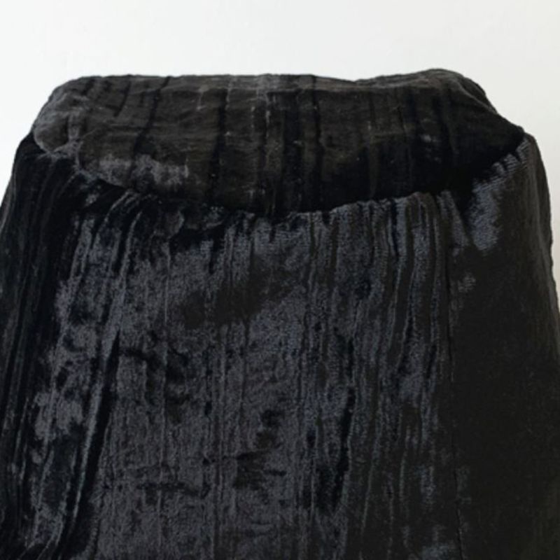 Nón Bucket Chất Liệu Nhung Màu Sắc Trơn Phong Cách Vintage Nhật Bản Cho Nữ