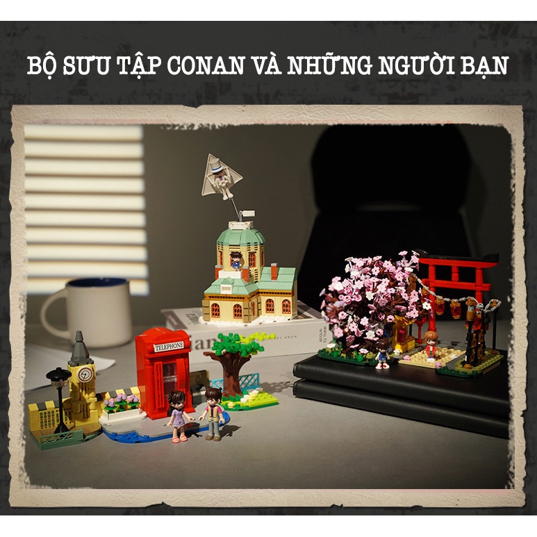 Đồ chơi lắp ráp xếp hình Thám tử lừng danh Conan chính hãng Keeppley