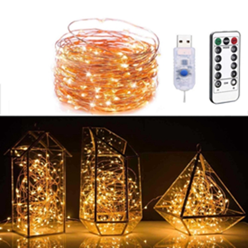 USB LED String Light Colorful Waterproof LED Copper Wire Strings Holiday Lighting Fairy Christmas Party Wedding Decor