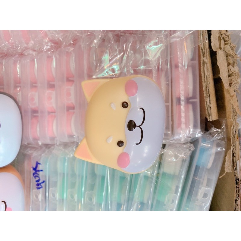 Khay đựng lens chó shiba