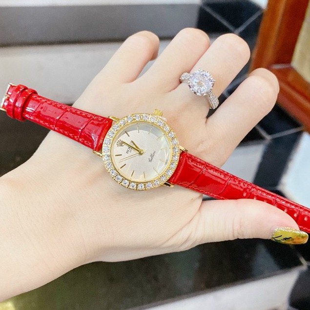 Đồng hồ nữ Rolex, dây da cao cấp hàng full box, thẻ bảo hành 12 tháng - Dongho.rolex