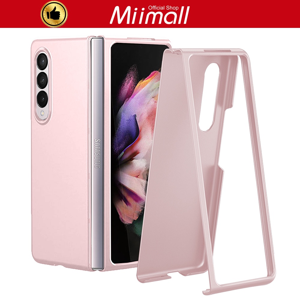 [trong kho] Miimall Ốp Lưng Z Fold 3,Da+PC Vật Chất Chống Rơi Chống Sốc Vỏ Bảo Vệ cho Điện Thoại Samsung Galaxy Z Fold 3