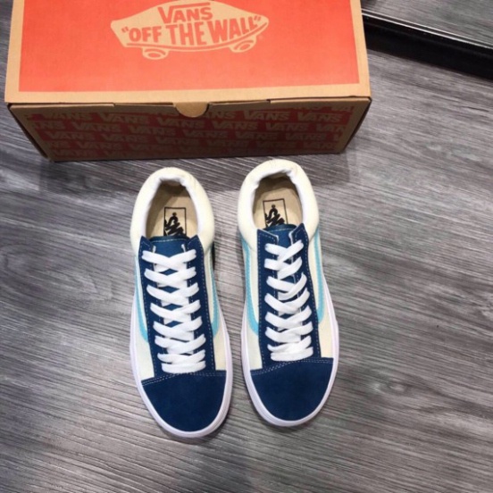 Giày v-style 36 xanh trắng phối màu cực đẹp giá rẻ đủ size 36-43