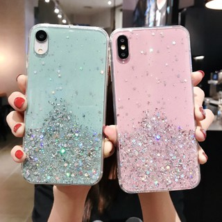 Ốp điện thoại đính kim tuyến long lanh cho OPPO Reno 4 A12 A52 A92 OPPO F5 F7 F9 F11 Pro  2020