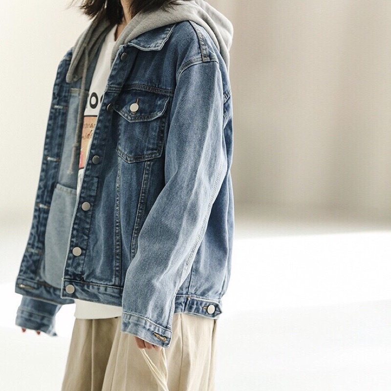 DENIM JACKET KÈM NÓN