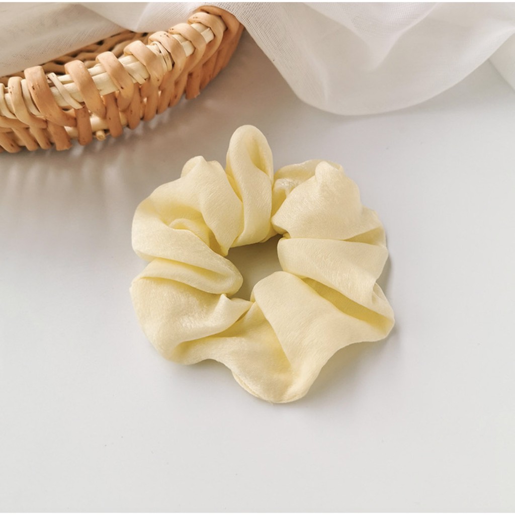 Dây buộc tóc vải đơn giản thanh lịch Scrunchie buộc tóc xinh xắn