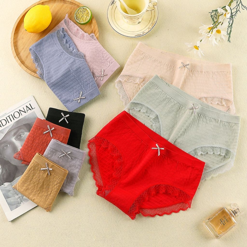 Quần lót nữ kháng khuẩn cotton ren sexy gợi cảm Q12