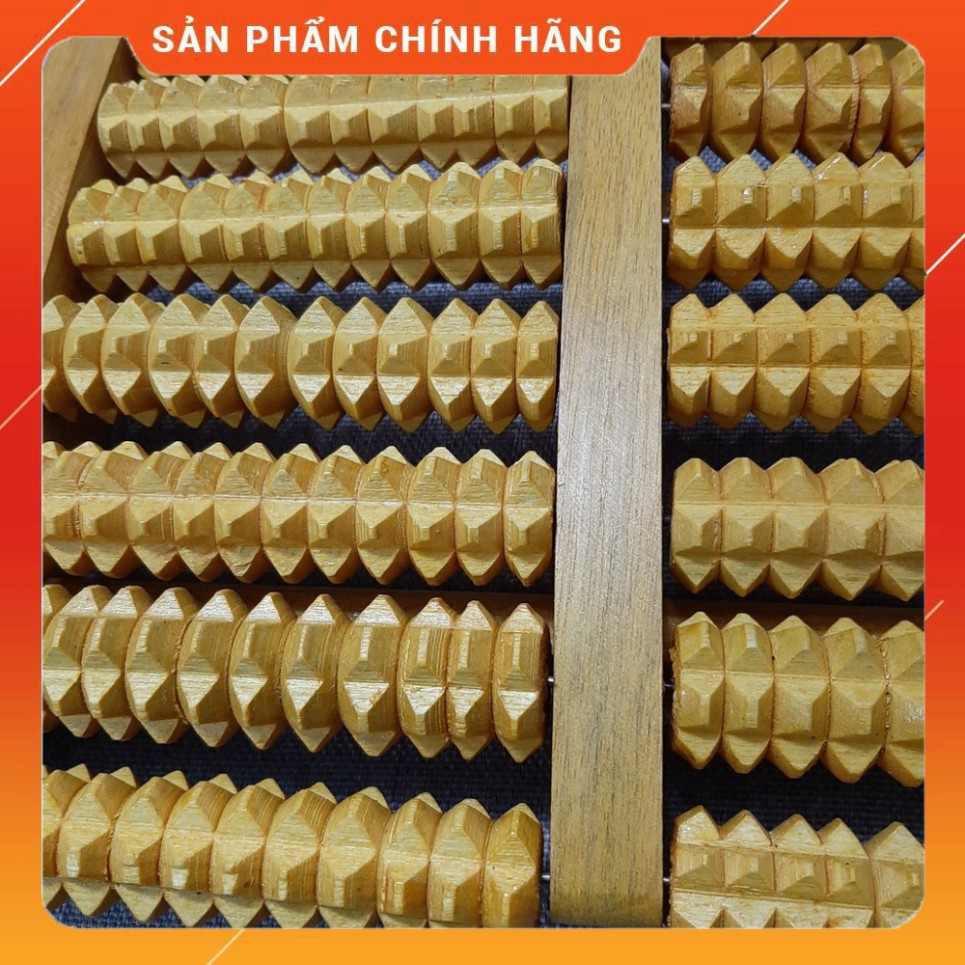 Bàn lăn chân gỗ , bàn mát xa tay , chân 7 hàng bấm huyệt thư giãn cao cấp