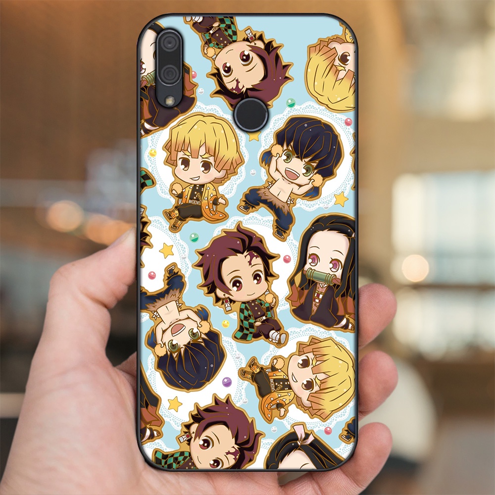 Ốp lưng Huawei Y9 2019 viền đen in hình Zenitsu Kimetsu no Yaiba