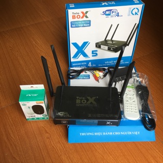 Smart TVBox Telebox X5, TẶNG CHUỘT không dây cao cấp