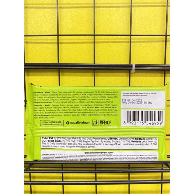 Bánh kem xốp Nabati Vị Trà Xanh 40g | BigBuy360 - bigbuy360.vn